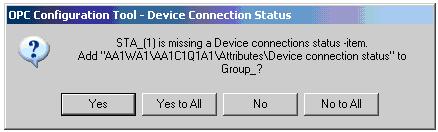 SYS600 9.4 1MRS758101 The item Attributes\Device connection status is provided by the IEC 61850 OPC Server and it is used to report whether the OPC Server has a connection to the specified IED or not.