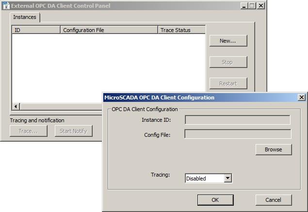 SYS600 9.4 1MRS758101 Figure 4.43: Control Panel This dialog contains a list of the existing client instances.