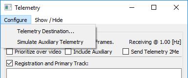 5 Telemetry Destination IP Addresses The destination IP address for telemetry will typically be the IP address (as input) of the gimbal control system or the autopilot program. 1.