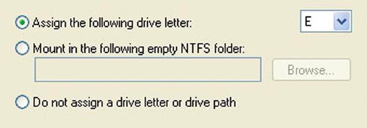 Chapter 2 - Formatting ➇ If you like, you can specify the drive letter designation for your new drive.