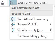 Method 2: 1. Select the telephone icon on the bottom of your Skype for Business window. 2. A drop-down menu with display.