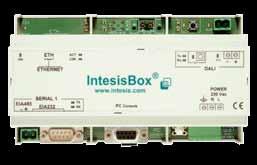 IntesisBox IBOX-MBS-DALI IntesisBox IBOX-MBS-DALI gateway has been specially designed to allow monitoring and bidirectional control of DALI ballasts from ModBus installations.