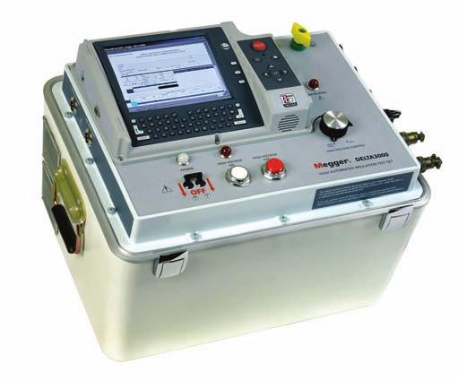 DELTA3000 10 kv Automated Insulation Power Factor Test Set with PowerDB OnBoard n Integrated PowerDB software package allows for automated control without the use of a laptop n Rugged, portable unit