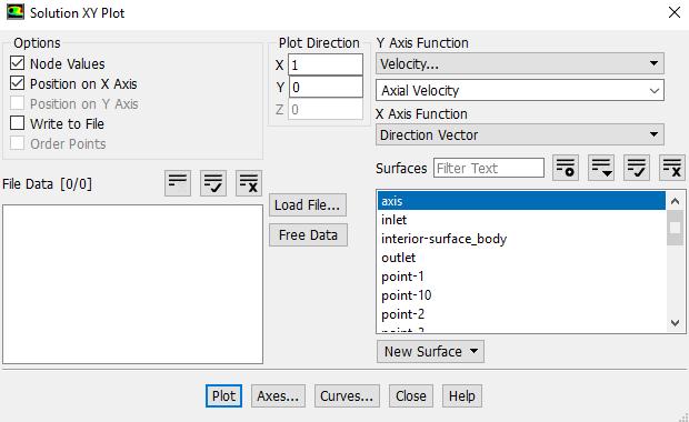 41 7.8. Plotting Velocity at Centerline Tree > Results > Plots > XY Plot (double click).