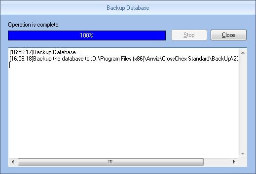 5.4.8 Backup Database For ensuring the safety of data and recoverability, we advise to back up the database regularly.