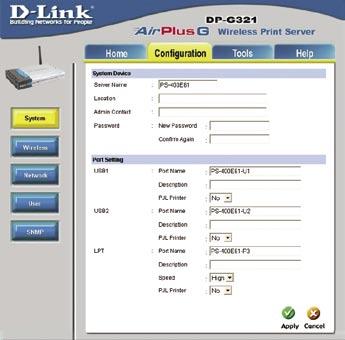 Configuring the DP-G321 (continued) A list of available wireless networks will appear. If you do not see the network you are looking for, click Rescan at the bottom of the page.