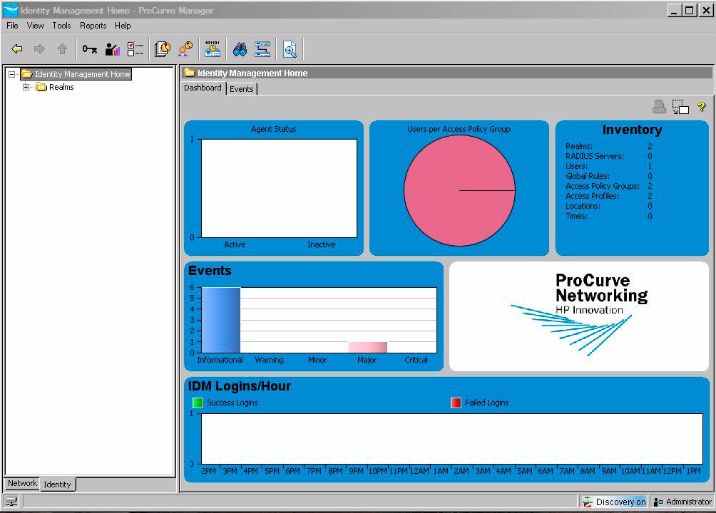 Getting Started IDM GUI Overview Select the IDM Tree tab at the bottom left of the PCM window to display the IDM Home window. Figure 2-2.