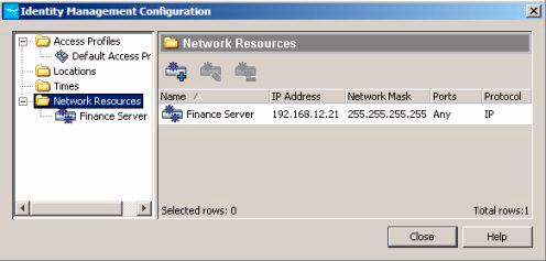 Using Identity Driven Manager Configuring Network Resources Configuring Network Resources The Network Resources in IDM are used to permit or deny traffic to and from specified sources and destination.