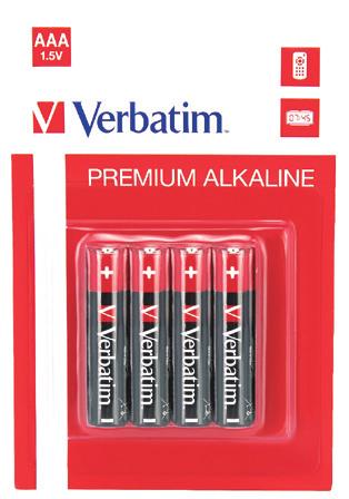 BATTERIES Premium Alkaline Batteries Premium Rechargeable Batteries Reliable and long lasting alkaline batteries Up to 4 times more powerful than