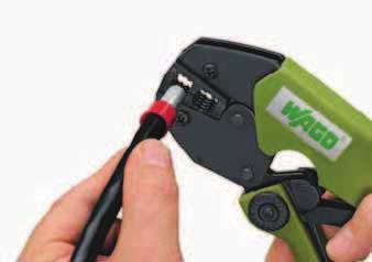 mechanism ensures gastight crimp connection The crimping tool automatically opens once the crimping process is completed Ergonomically designed handles Crimping tool 25, crimping range: 0 mm/awg 8, 6