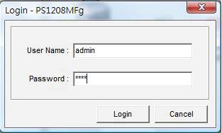 Enter the User Name and Password of the MFP Server you have selected to