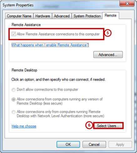 Setting up Remote Access on your office PC 1. Click on Start. 2. Right click on Computer. 3. A menu will appear. Click on Properties. 4.