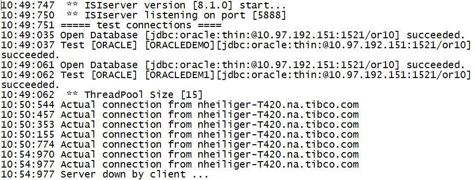By default, this is C:\Foresight\ISIserver\Log. The log file name is in the format ISIServer_n_log.txt.