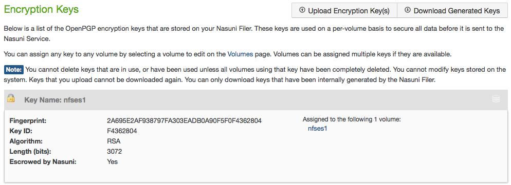 Simulating a Disaster Scenario Downloading Encryption Keys On the source Nasuni Filer, follow this procedure to download your generated encryption keys: 1.