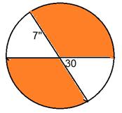 Circles 4. Find the area of the shaded region. Round to the nearest hundredth. 5. Find the radius of.