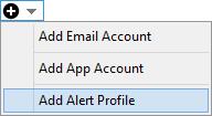 7.5.3 Alert Profile Account An Alert Profile Account stores the credentials (username and password) of an Active Directory user account that lets you run the script.