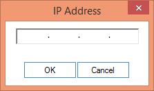 Click "IP Address" cell of the selected domain controller. It displays the dialog box to enter the IP Address of the target domain controller. Figure 179: Enter IP Address 7.
