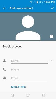 screens by entering the contacts menu, clicking on the specific contact, pressing menu,