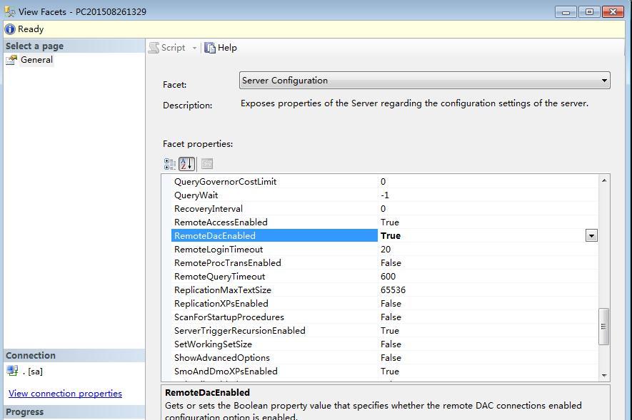 7 Step Eight : Choose Server Configuration from the drop-down box of
