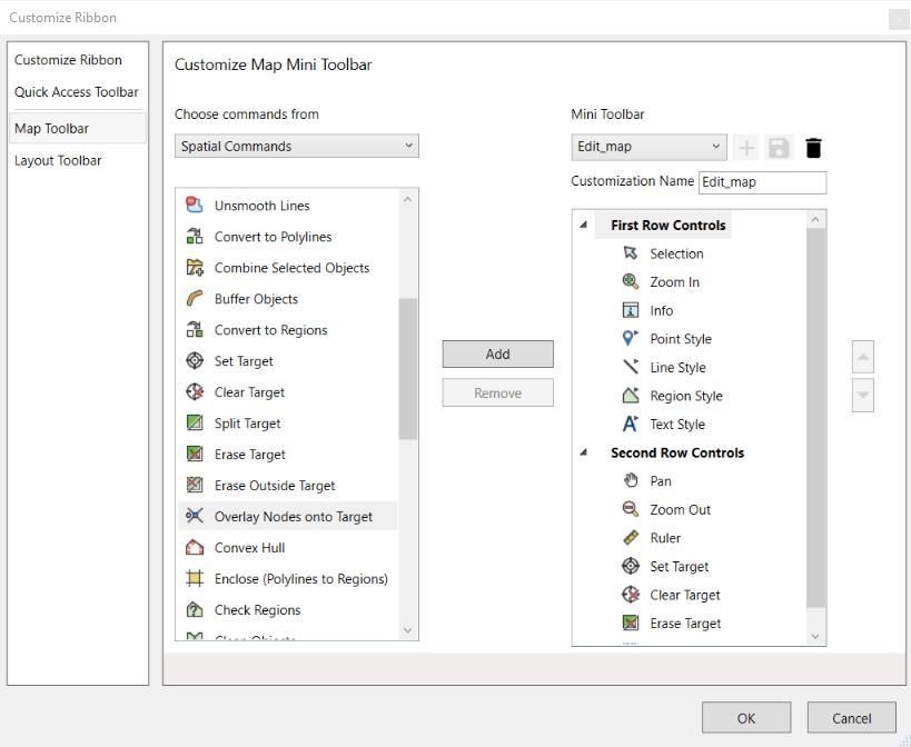 Adapt Quick Access Toolbar and Mini-toolbars Mini-toolbar added in Layout
