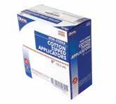 Cotton Swabs Non-sterile cotton tipped applicator swabs are 15 cm (6 in) long. 1000 per box.