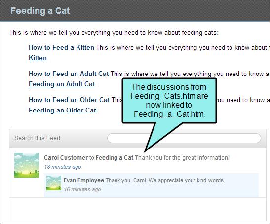 Instead of creating a new stream for the new topic named "Feeding_a_Cat.