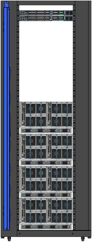 Enclosure ecommendations B-Series (cont) The below diagrams show the available rear space for 750mm (30 ) wide NetShelter s and the recommended ack PDU and cable management options.