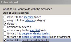Optional: set up a separate message to go to people outside your organisation. 6.