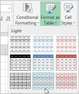 You can use Excel s predefined table styles to organize your content and make your data easier to use. Let s use the same worksheet SortbyColor. Make sure you clear all filters.