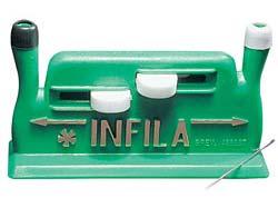 204014 $3.50 Infila Needle Threader Thread large or thin needles automatically. Designed for simple operation and a push of a button.