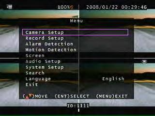 AUTO : Full screen auto sequence MENU : Menu OSD REC : Starts to record BACKUP : Image backup ESC : OSD