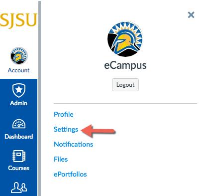 Canvas Quick Guide for Students This quick guide will provide a brief overview for students on how to set up basic settings and customize notification emails. Canvas Login: Login URL: https://sjsu.