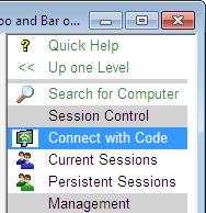 Management Tools section, then you will not be able to view the Session List and so you will need to either obtain an access code from the remote user or use a persistent session that has previously