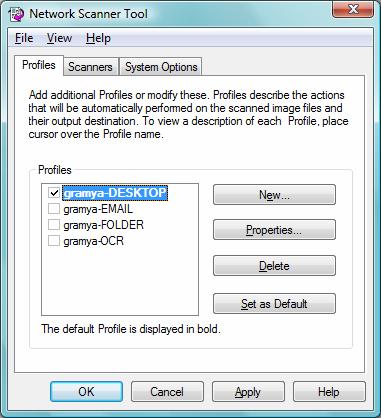 Configuring the Network Scanner Tool The Network Scanner Tool application can be started in a number of different ways: from the Network Scanner Tool context menu (or by simply double-clicking the