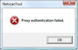 If the credentials are entered wrongly thrice, then the following error message is displayed. In case of error, User has to repeat Auto-detect again and enter correct credentials.