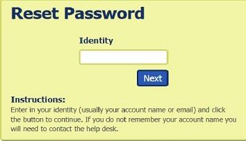 Resetting a Password Once you have registered successfully you can reset your password anytime you forget it.