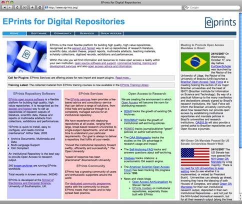 Repositories 2007 Strongly backs