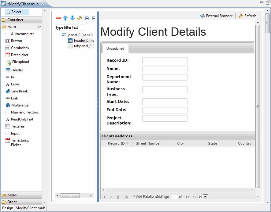 Task D- Create a New Custom Page - Modify Client Details 27 15.