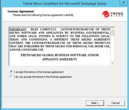 ScanMail for Microsoft Exchange 12.5 Installation and Upgrade Guide If, at any time, you click Cancel from the Setup program, the program will display an Exit Setup dialog box.