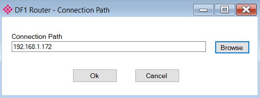 Setup 3.6. MODULE DOWNLOAD Once the DF1 configuration has been completed, it must be downloaded to the module. Before downloading, the Connection Path of the module must be set.