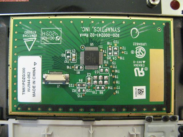 then remove the T/P module FFC according to direction of