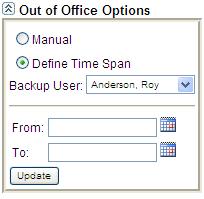 Login to Web Access when you are back in the office and manually change your status to Active. 2.
