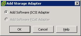 Configuring an iscsi Initiator 1. Select a host. 2.