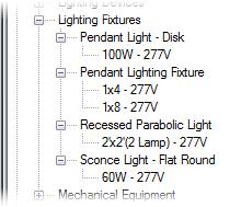 Working with Revit Elements and Families Family Types Every family can contain multiple types of elements.