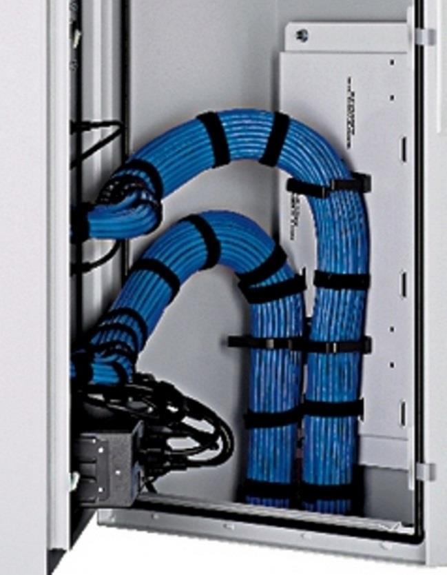 Use the Tak-Ty and D- ring provided to secure the cable to the Backplane. 78 of slack (measured from enclosure bottom) is required in the enclosure.