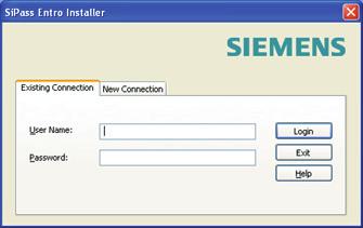 Start the software 16 Start the software The first time you start the SiPass Entro software you will be requested to create a system user and thereafter logon again to be able to store events. 1. In the Windows start menu, select Start > Program > SiPass Entro.