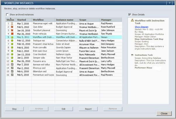 H. Click Permissions. The WORKFLOW SYSTEM EXECUTION PERMISSIONS dialog box appears.