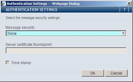 A. If HTTP is the data transfer protocol used, then the following additional Settings must be defined via the Authentication Settings dialog box: 1.