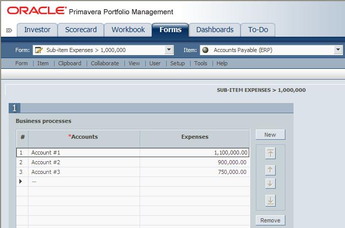 E. then when the sub-item Account #1 of the Accounts Payable (ERP) item triggers the Alert F.