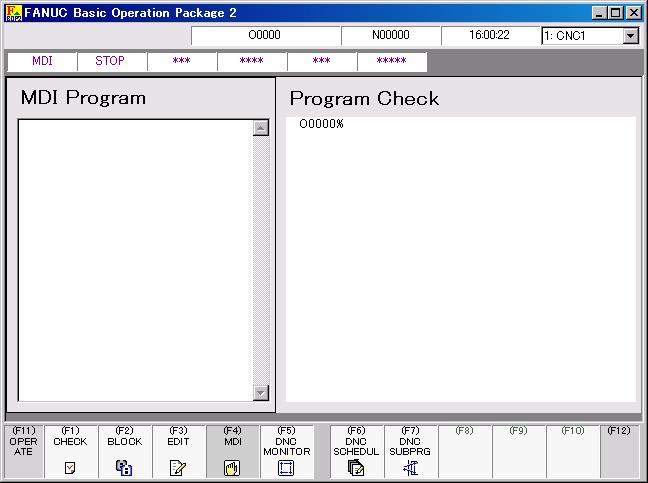 2.STANDARD OPERATION B-63924EN/01 2.3.5 Editing an MDI Program An MDI program can be edited on Basic Operation Package 2.